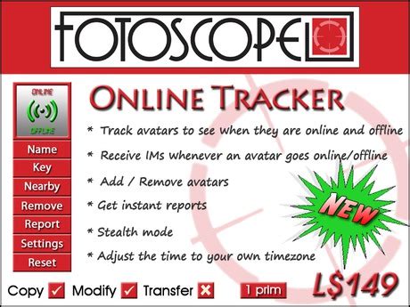 life marketplace fotoscope  tracker    stealth mode