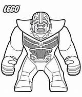 Thanos Lego Endgame sketch template