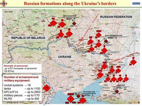 Russian Troops Ukraine Border 2021 Map