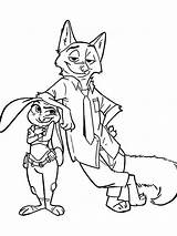 Zootopia Pages Coloring Printable Kids Color Recommended sketch template