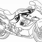 Coloring Suzuki Printable Pages Motorcycle Coloringpagesfortoddlers sketch template