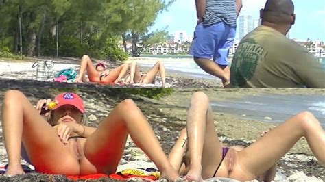 voyeurchamp com exhibitionist wives tease voyeur beach