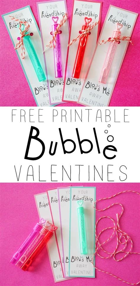 bubble valentine printable   happy bubble valentines