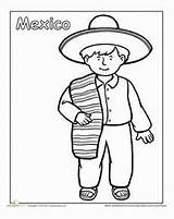 Mexican Multicultural Cultures Diversity Colorear Colouring Countries Mexicanos sketch template