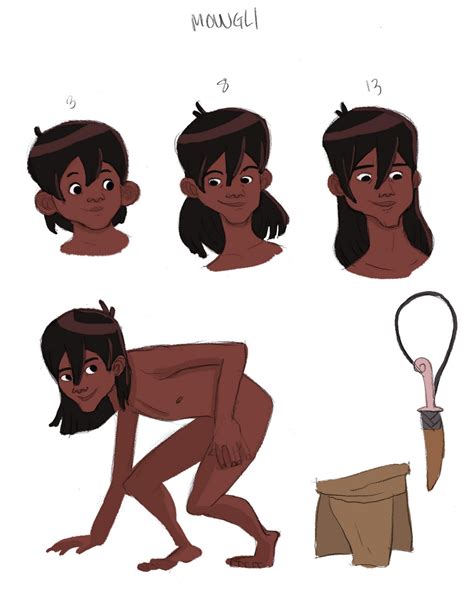Sketches Of M S Corley Jungle Book Character Color Concepts