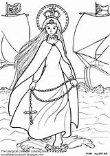 Coloring Lady Holy Pages Family Rosary December Done October sketch template