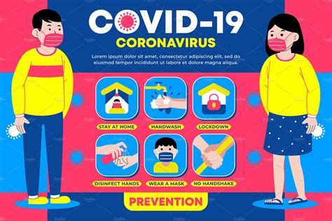 covid  prevention infographic healthcare illustrations creative