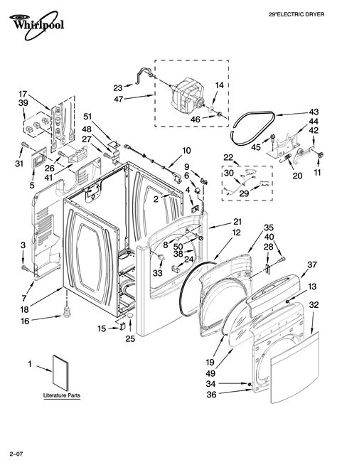 whirlpool cabrio washer parts diagram wiring