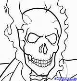 Ghost Rider Coloring Pages Ghostrider Marvel Step Draw Drawing Outline Print Color Printable Drawings Designlooter Getcolorings Clipartmag Pdf 22kb Popular sketch template