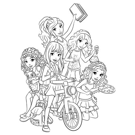 lego friends emma coloring pages coloring pages