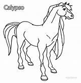 Horseland Coloring Pages Horse Calypso Printable Kids Cool2bkids Print Colouring Color Drawing Drawings Getdrawings Choose Board sketch template