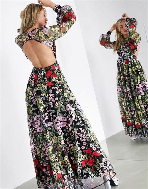 asos edition pretty floral embroidered maxi dress embroidered maxi dress maxi dress floral