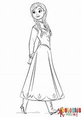 Anna Frozen Coloring Pages Princess Movie Printable Drawing Color Print Elsa Paper Disney Supercoloring Face Getdrawings Book Choose Board Drawings sketch template