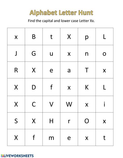 letter  interactive worksheet