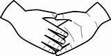 Hands Clasped Clipart Clipartmag sketch template
