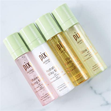 pixi beauty skin mist collection  heart cosmetics