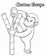 Coloring George Curious Printables Drawings Kids Glue Pbs Pasting Para Colorear El Jorge Curioso Schedule sketch template