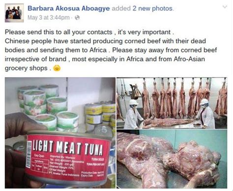 china denies selling human flesh as tinned corned beef in zambia in