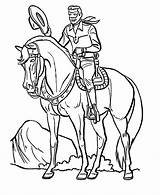 Zorro Lone Heros Renard Ruse Tonto Coloringhome sketch template