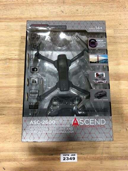 ascend aeronautics asc  premium hd video drone  p yorkton auction centre