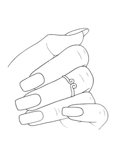 nail coloring pages   print nail coloring pages easy