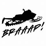 Snowmobile Sled Decal Braaap Sticker Ultimate Decals Premium sketch template