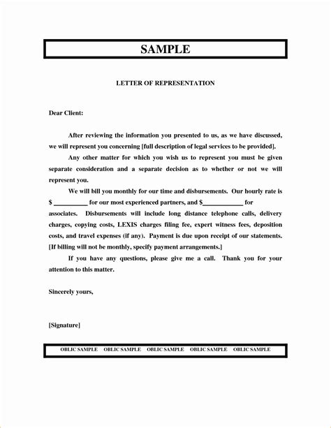 sample attorney letter  representation