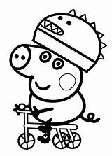 Pig Coloring Peppa George Pages Printable Anywhere Won Find sketch template