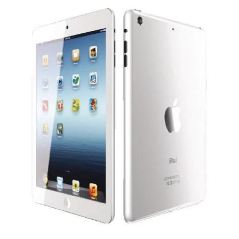 apple ipad mini  wi fi cellular gb silver app tablets