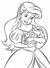 Arielle Prinzessinnen Sirene Prinzessin Ausdrucken Princes Lapin Tient Malvorlagen Vorlagen Drucken Malvorlage sketch template