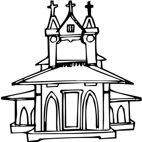 church coloring pages   gmbarco