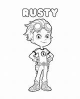 Rusty Rivets Coloring Printable Pages sketch template