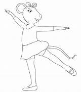Angelina Ballerina Coloring Pages Good People Coloringpagesabc Via sketch template