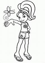Polly Coloring Pocket Pages Print Colouring sketch template