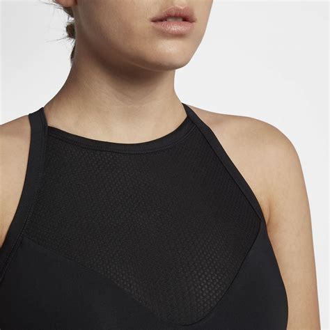 hurley women s quick dry mesh high neck surf top bikini black ebay