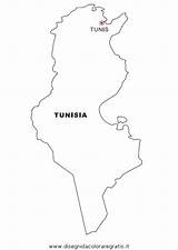 Tunisia Tunez Bandera Nazioni Malvorlage Tunesien sketch template