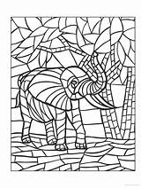 Mosaics sketch template