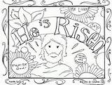 Coloring Easter Pages Library Christian sketch template