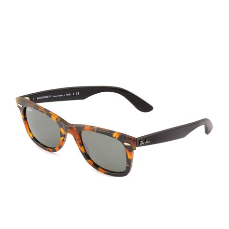 lyst ray ban original wayfarer 2140 sunglasses in brown
