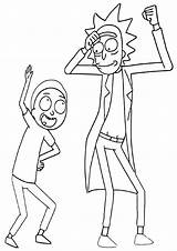 Rick Morty Coloring Pages Colouring Drawing Book Sheets Print Cartoon Kids Coloringway sketch template