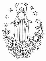 Inmaculada Catholic Deirdre sketch template