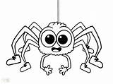 Spider Coloring Pages Halloween Cute Girl Printable Iron Fly Guy Ghost Minecraft Print Color Kids Medium Big Eyes Sheets Itsy sketch template