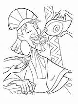 Groove Coloring Pages Emperor Disney Color Print sketch template
