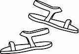 Sandals Coloring Pages Drawing Templates Flops Flip Color Shoes Clip Clipart Do2learn Sketch Choose Board Kids Coloringp Gif sketch template