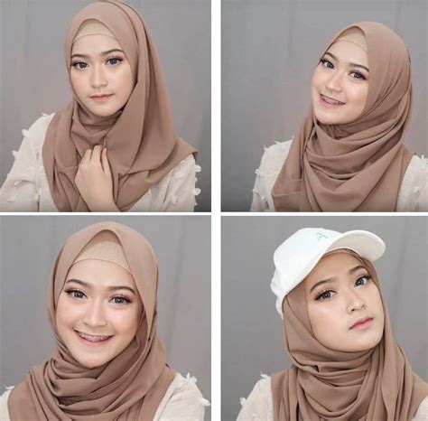 terlihat modis  tutorial hijab pashmina monochrome