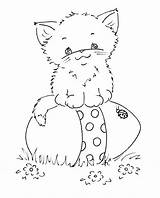 Easter Sliekje Cat Coloring Pages Stamps Nl Digi Kitty sketch template