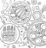 Food Coloring Mandala Pages Books Print Visit sketch template