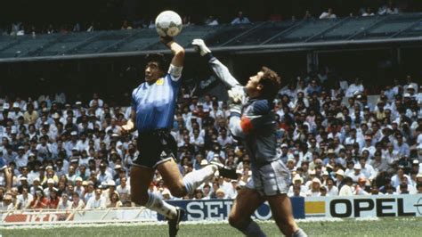 Diego Maradona Hand Of God Goal Argentina Vs England 1986 World Cup