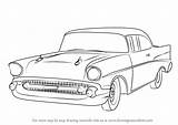 Draw Chevy Bel Air Drawing 1957 Step 57 Coloring Drawings Cars Tutorials Sketch Template Drawingtutorials101 sketch template