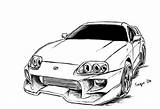 Supra Toyota Voiture Jdm Zeichnungen Sketchite Mk4 Colorear Desenhar Nissan sketch template